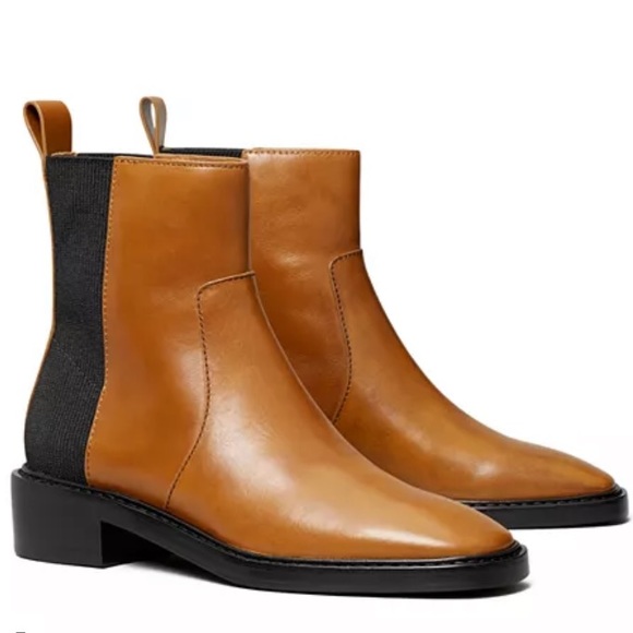 Tory Burch Shoes - Tory Burch Tan and Black Ankle Boots